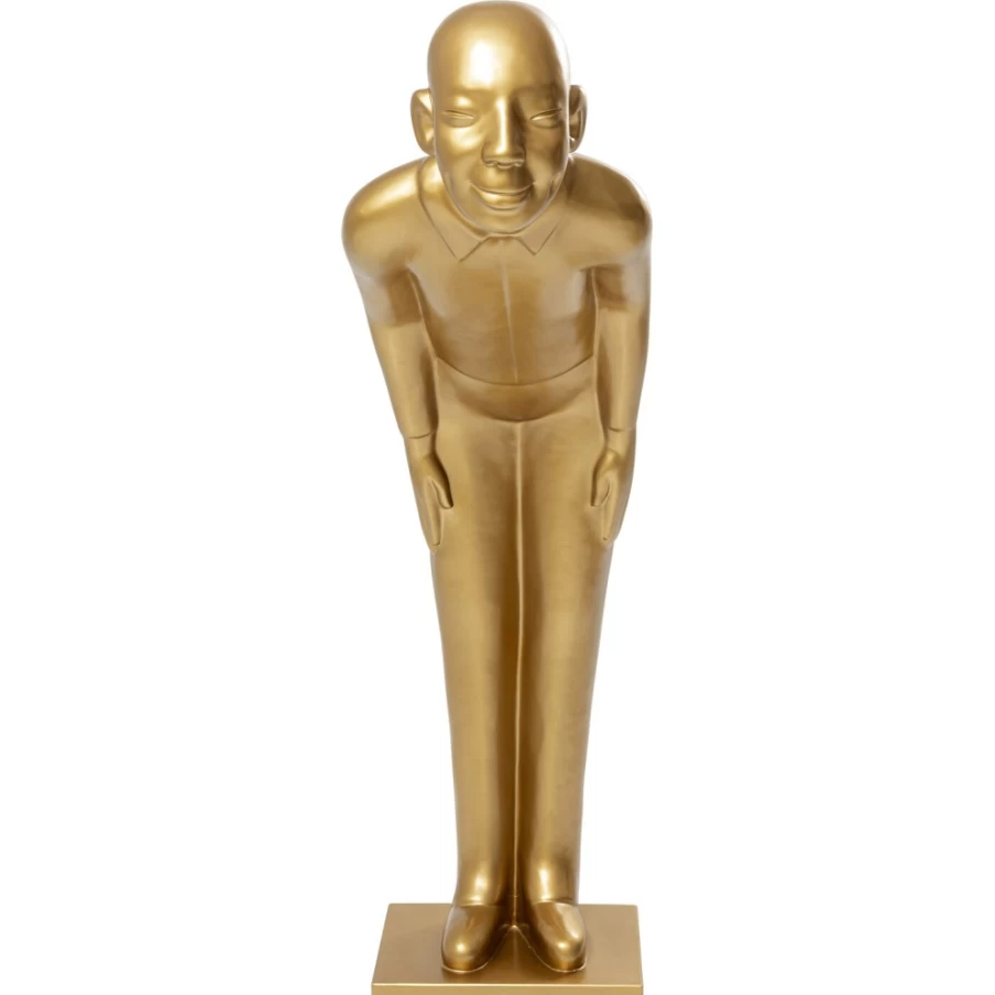 KARE Design Modern Gold Welcome Guests Decor Figurine - Elegant Home Entryway Statue