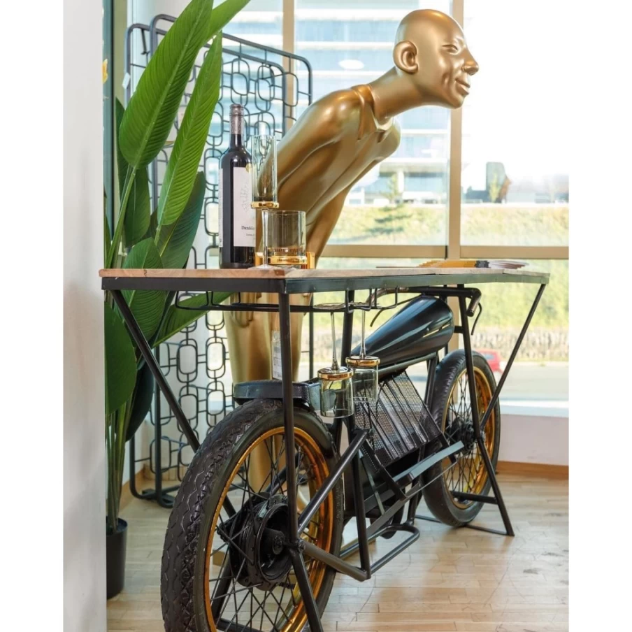 KARE Design Modern Gold Welcome Guests Decor Figurine - Elegant Home Entryway Statue