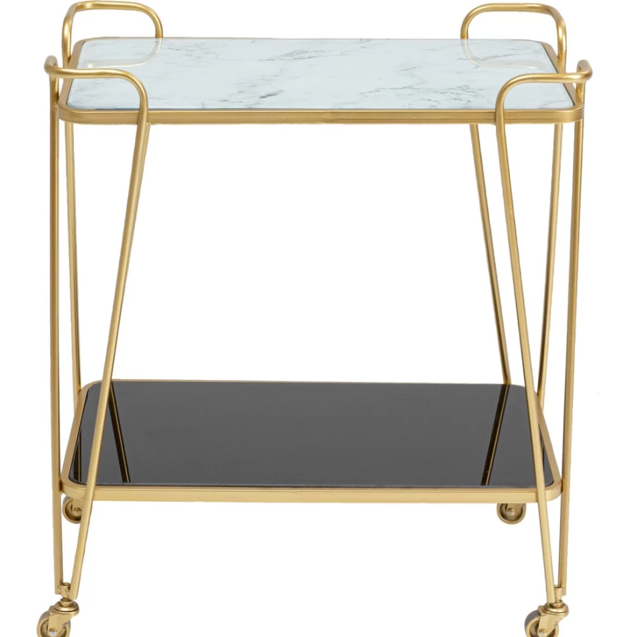 KARE Design Modern Tray Table - West Coast Style Portable Side Table with Handle