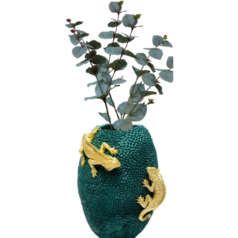 KARE Design Modern Chameleon Jackfruit Pattern Vase - 39cm Unique Home Decor