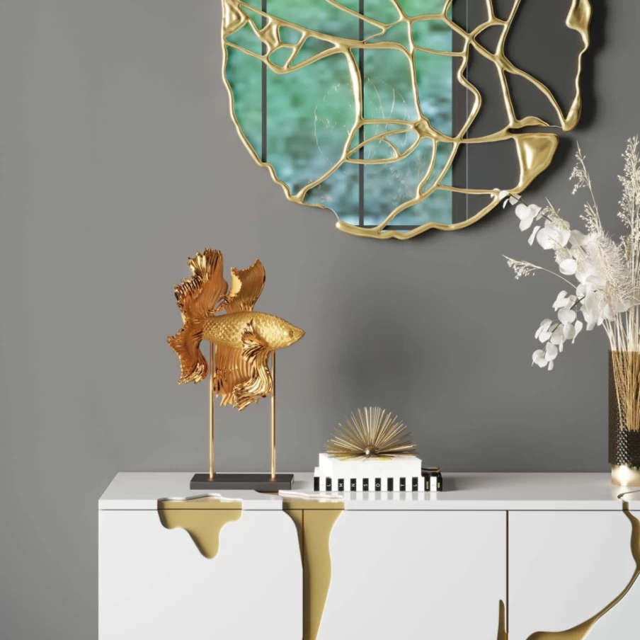 KARE Design Modern Betta Fish Base Deco Object - 49cm Home Aquarium Stand
