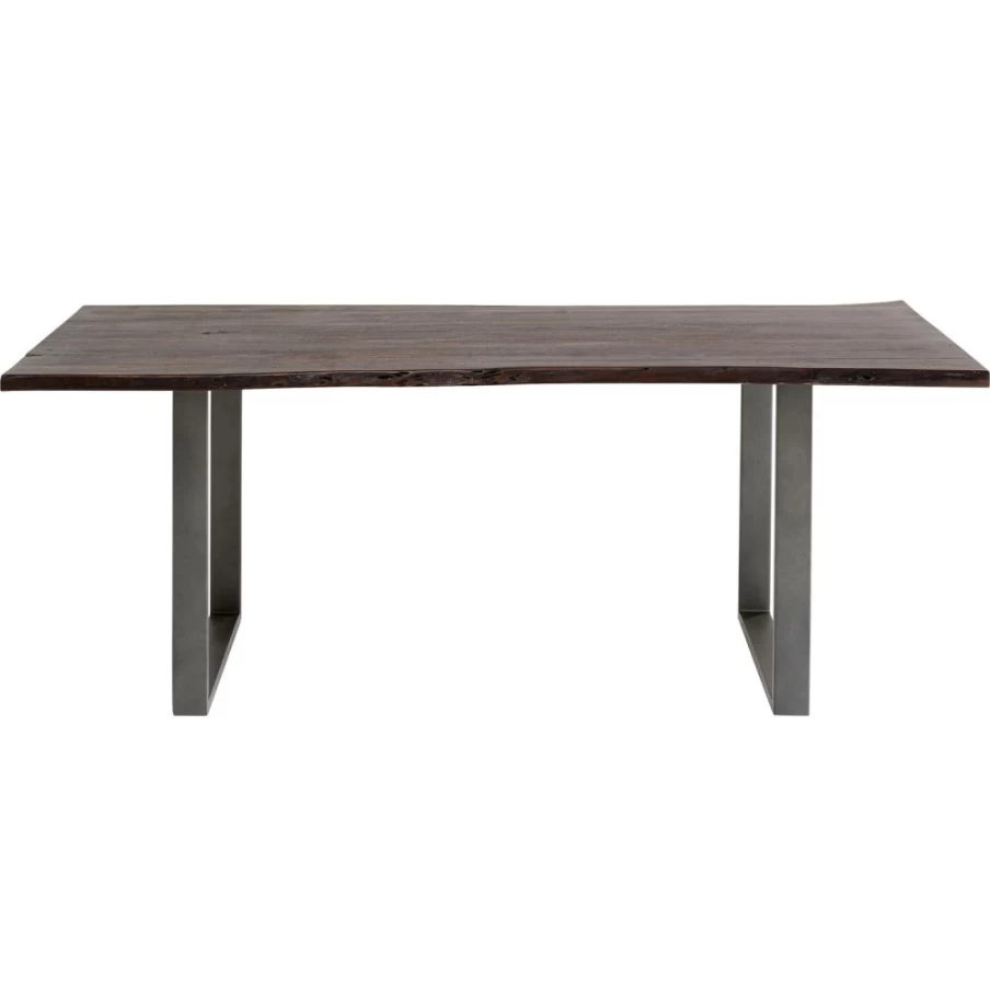 KARE Design Modern Dark Steel Dining Table - 160x80cm Industrial Style Table Harmony Collection