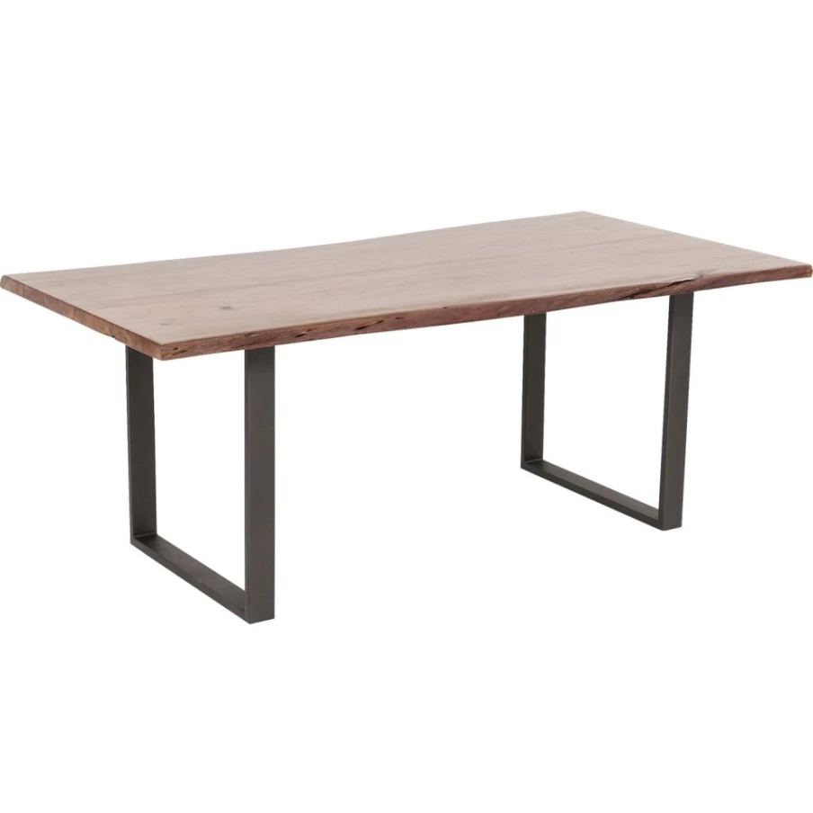 KARE Design Modern Dark Steel Dining Table - 160x80cm Industrial Style Table Harmony Collection