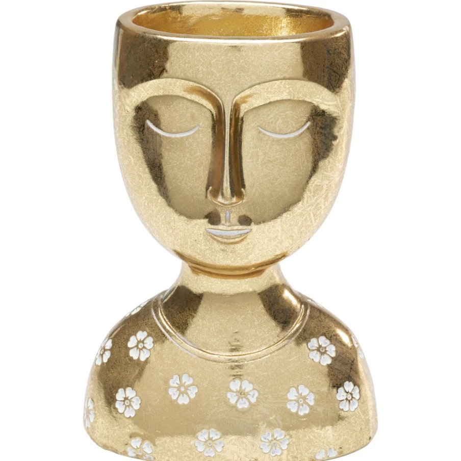 KARE Design Gold Daisy Head Decorative Object - 19cm Home Decor