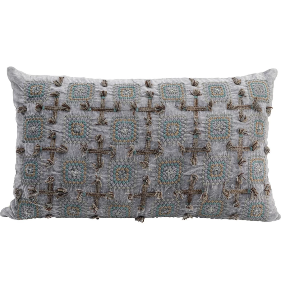 KARE Design Modern Cushion Cover 60x35 cm - Nevis Pattern Decorative Pillow Case for Home Decor