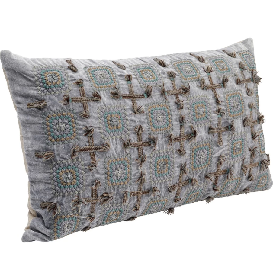 KARE Design Modern Cushion Cover 60x35 cm - Nevis Pattern Decorative Pillow Case for Home Decor