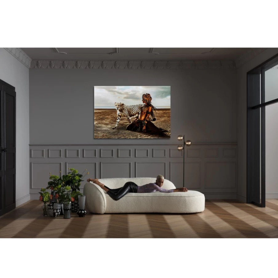 KARE Design Modern Desert Landscape Glass Wall Art Picture - 150x100 cm Premium Home Decor