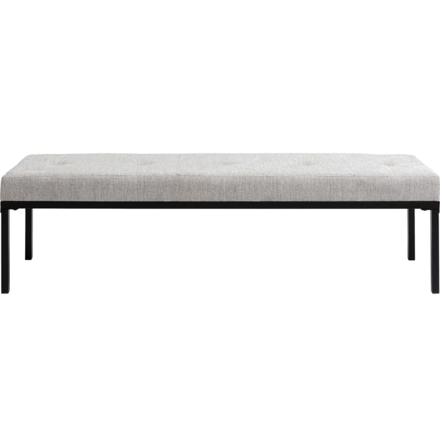 KARE Design Modern Bench Paco Cream 150Cm - Stylish Living Room Seating Furniture