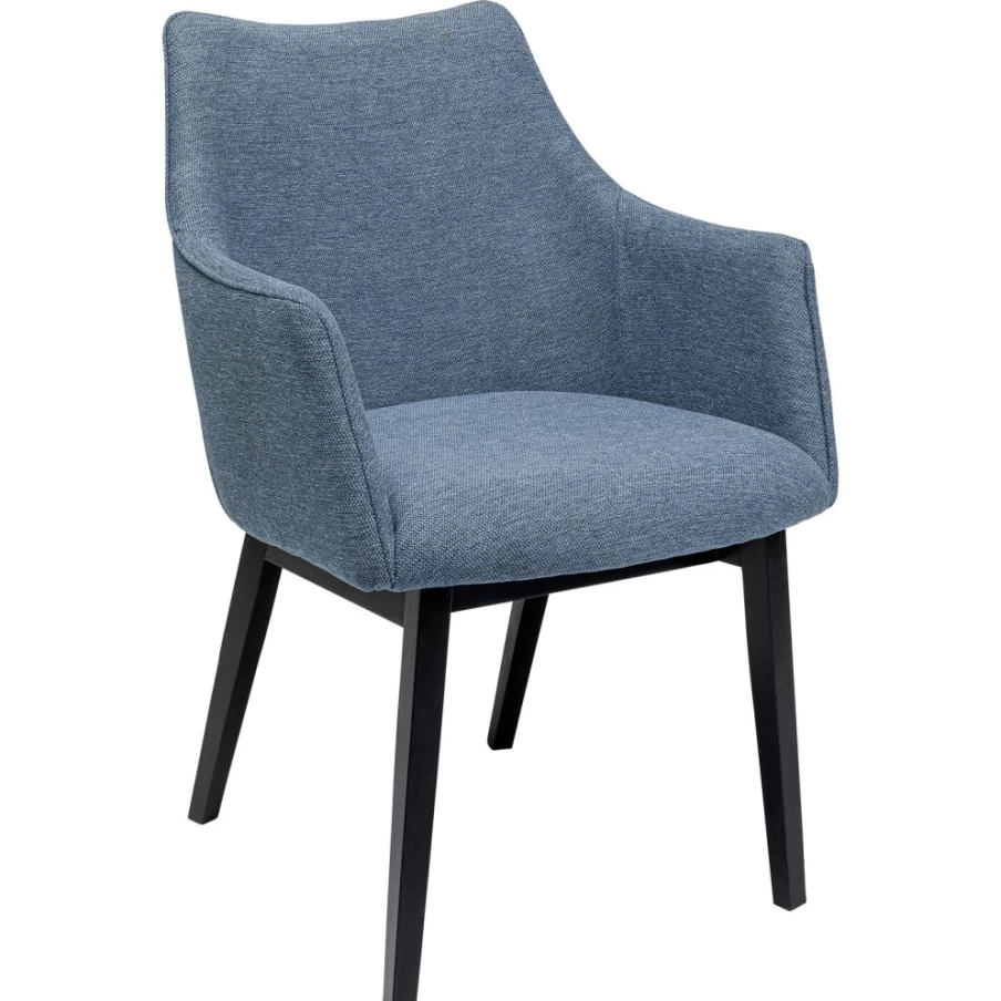 "KARE Design Modino Blue Armchair – Stylish Comfort with Armrests"