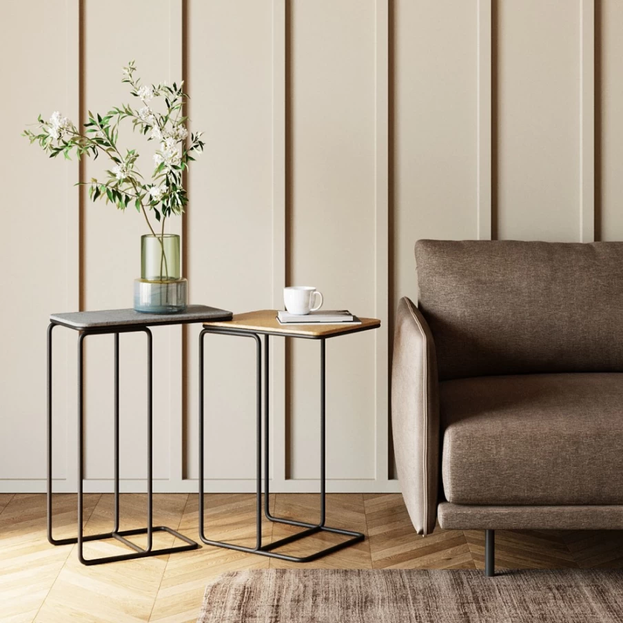 KARE Design Modern Side Table Set of 2 - Diego Contemporary Nightstands