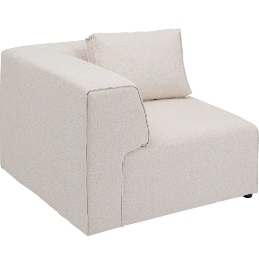 KARE Design Modern Infinity Corner Sofa 100cm Cream Right Sectional Elements Collection