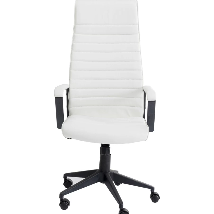"KARE Design Labora High Back Office Chair in White – Modern Ergonomic Workspace Seating"