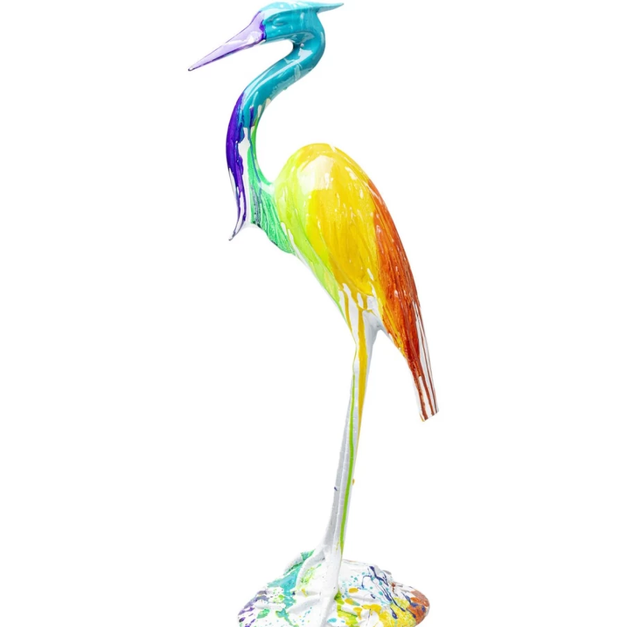 KARE Design Modern Heron Sculpture - 70cm Tall Decorative Figurine for Home & Garden