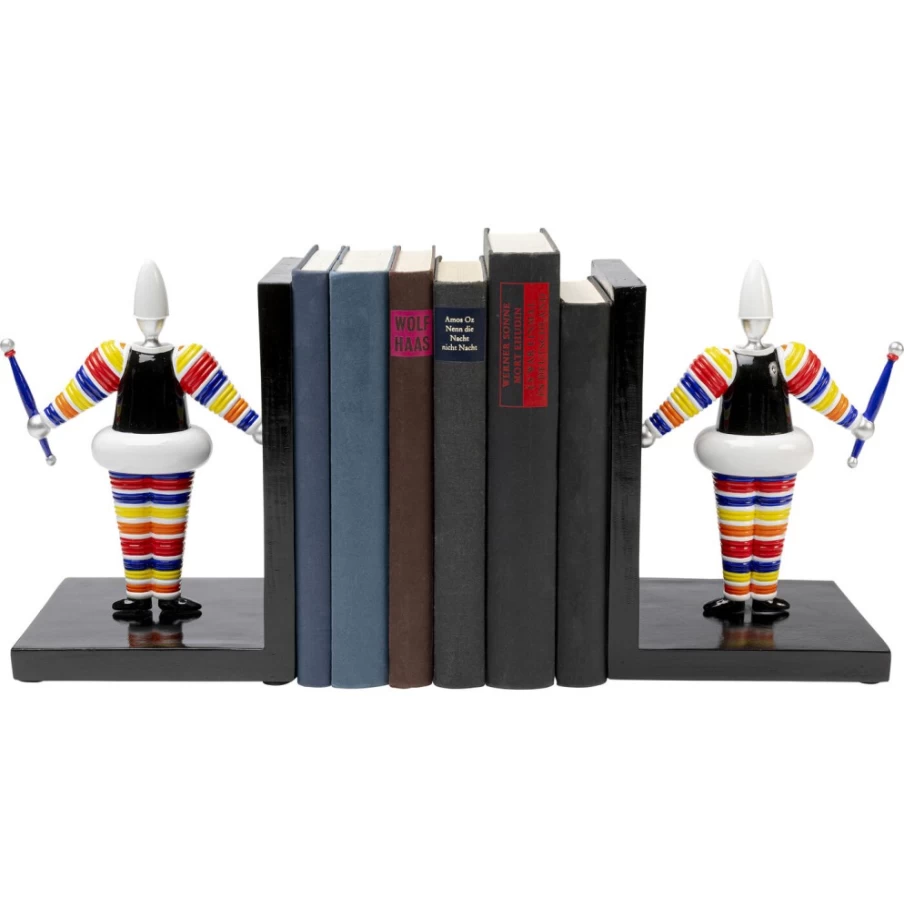 KARE Design Modern Striped Bookends - Set of 2 Decorative Artist Book Holders