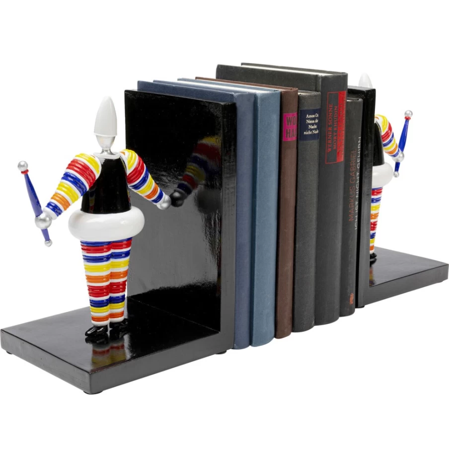 KARE Design Modern Striped Bookends - Set of 2 Decorative Artist Book Holders