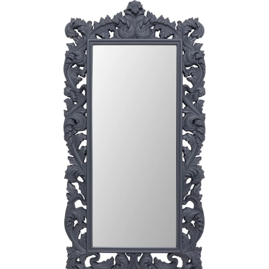 KARE Design Baroque Wall Mirror Valentina Grey 100x190cm Large Decorative Gold Frame Vintage Style