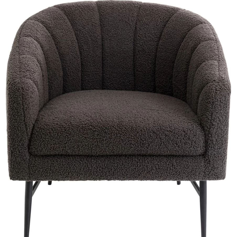 "KARE Design Marilyn Modern Armchair in Anthracite – Stylish Lounge Chair for Contemporary Living"