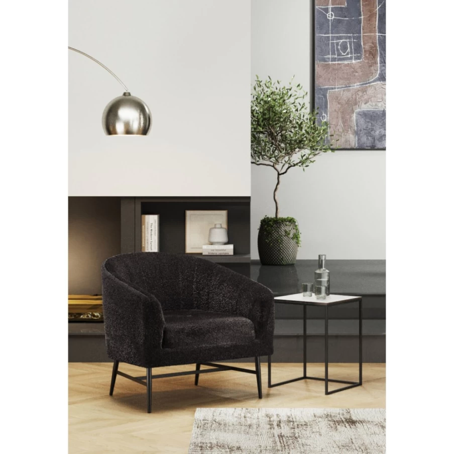 "KARE Design Marilyn Modern Armchair in Anthracite – Stylish Lounge Chair for Contemporary Living"