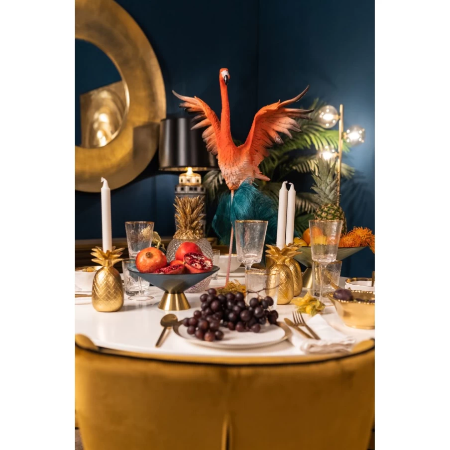 KARE Design Modern Flamingo Decor Figurine - 66cm Tall Road Fly Art Statue for Home & Garden