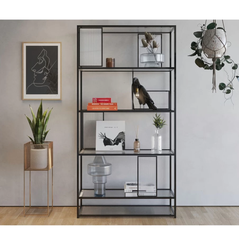 KARE Design Modern Shelf Skyler - 115 x 195 cm Stylish Storage Unit for Home & Office