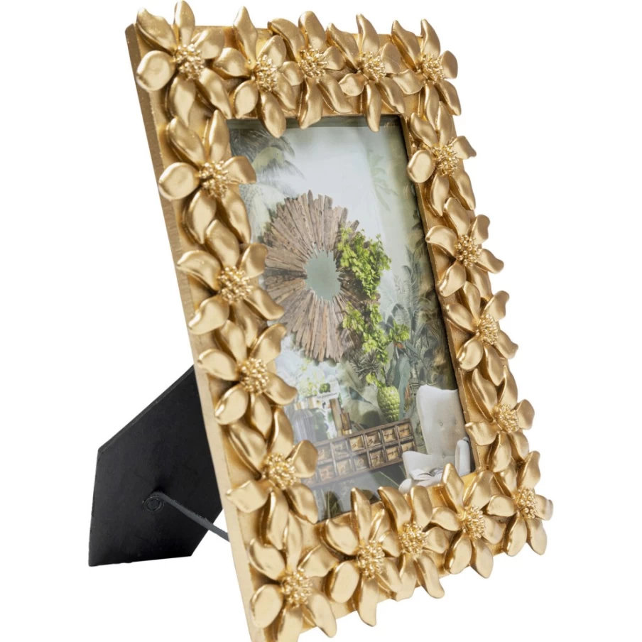 KARE Design Modern Floral Picture Frame 13x18 cm - Decorative Photo Frame for Wall or Tabletop Display