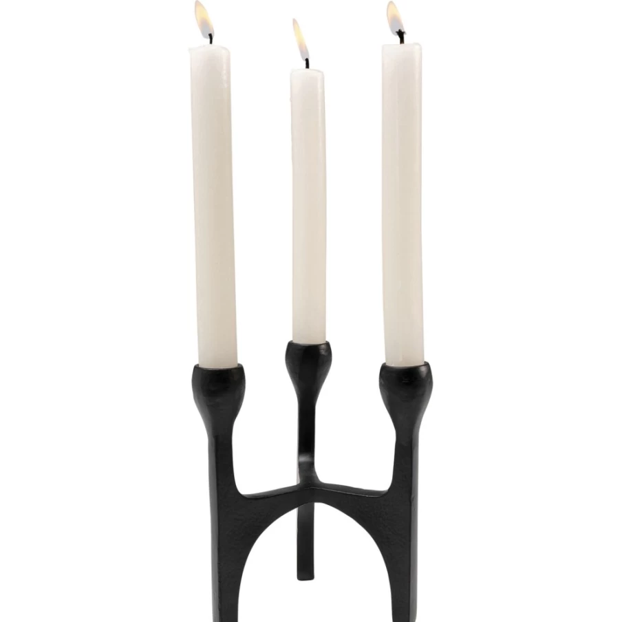 KARE Design Stacky Black 15Cm Modern Candle Holder for Home Decor