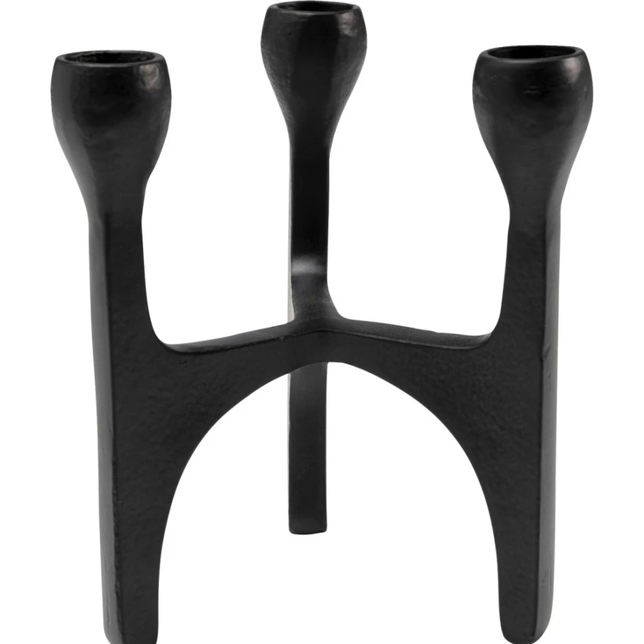 KARE Design Stacky Black 15Cm Modern Candle Holder for Home Decor