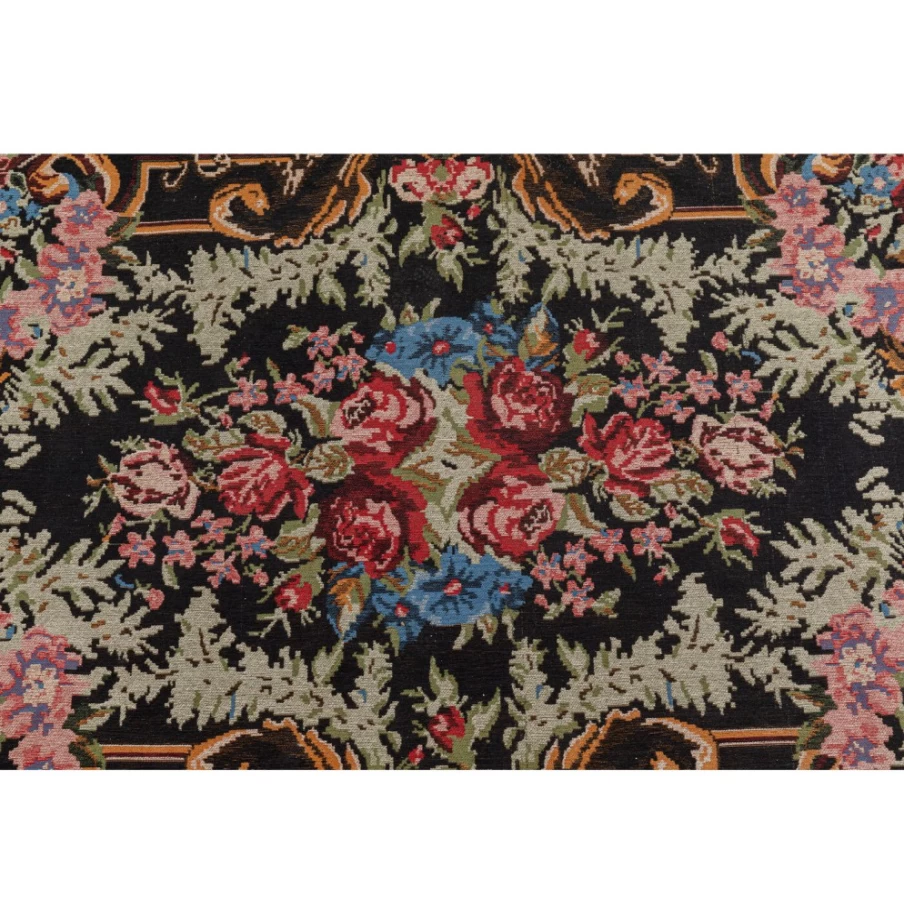 "KARE Design Oriental Rose Pattern Handmade Carpet 170x240 cm Premium Luxury Rug"