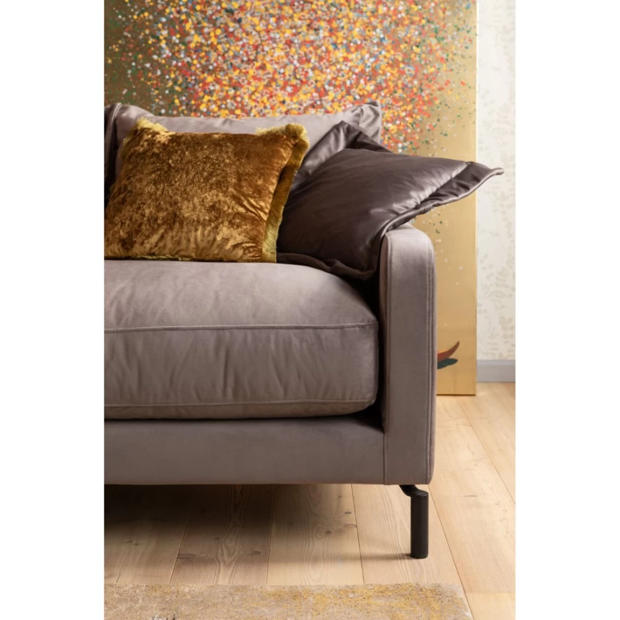 "KARE Design Modern Armchair in Taupe - Lullaby Collection Comfortable Lounge Chair"