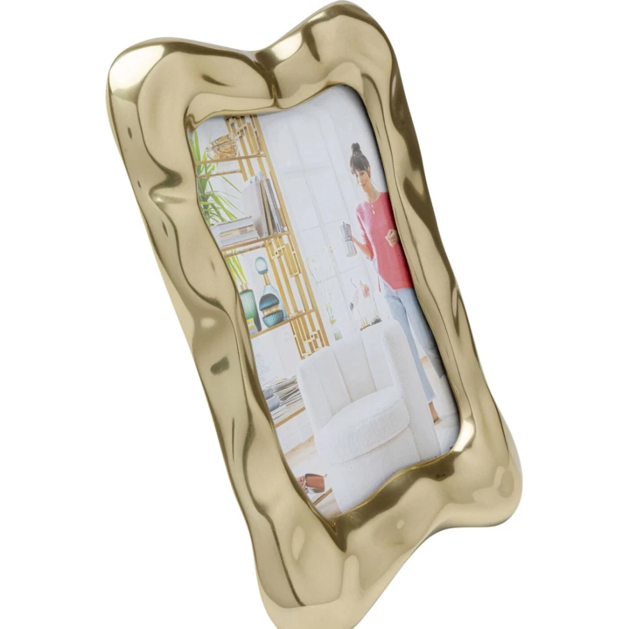 KARE Design Gold Jade Swing Picture Frame - 21x26 cm Elegant Wall Art Decor