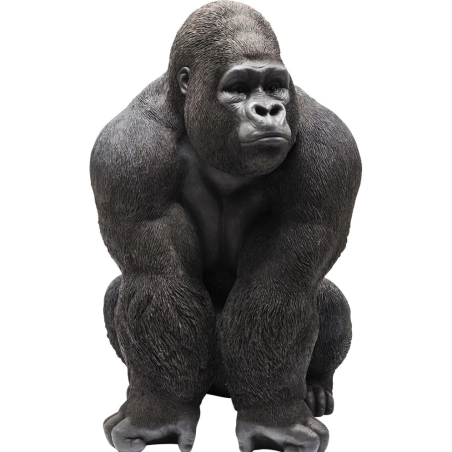 KARE Design XXL 107cm Modern Gorilla Monkey Sculpture - Handmade Decor Figurine for Home & Garden
