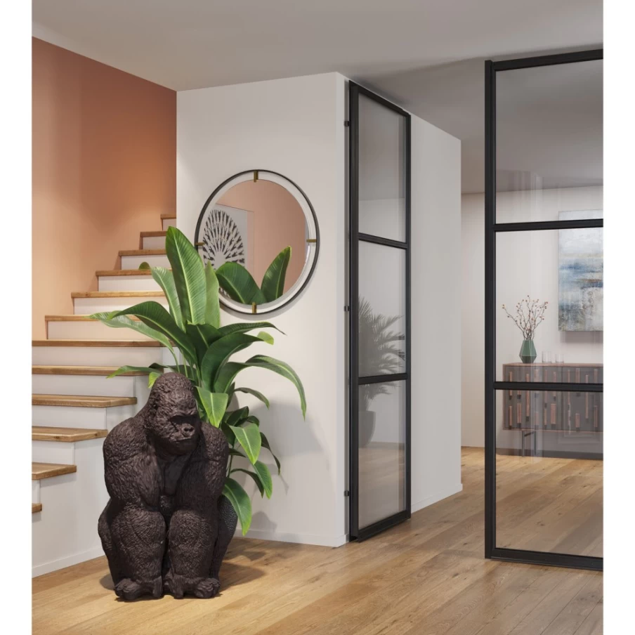 KARE Design XXL 107cm Modern Gorilla Monkey Sculpture - Handmade Decor Figurine for Home & Garden