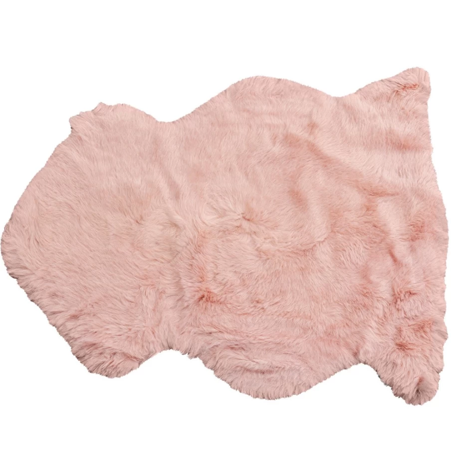 "KARE Design Lambskin Heidi Mauve Throw Blanket 65x85 cm – Luxurious Soft Decorative Pillow Cover"