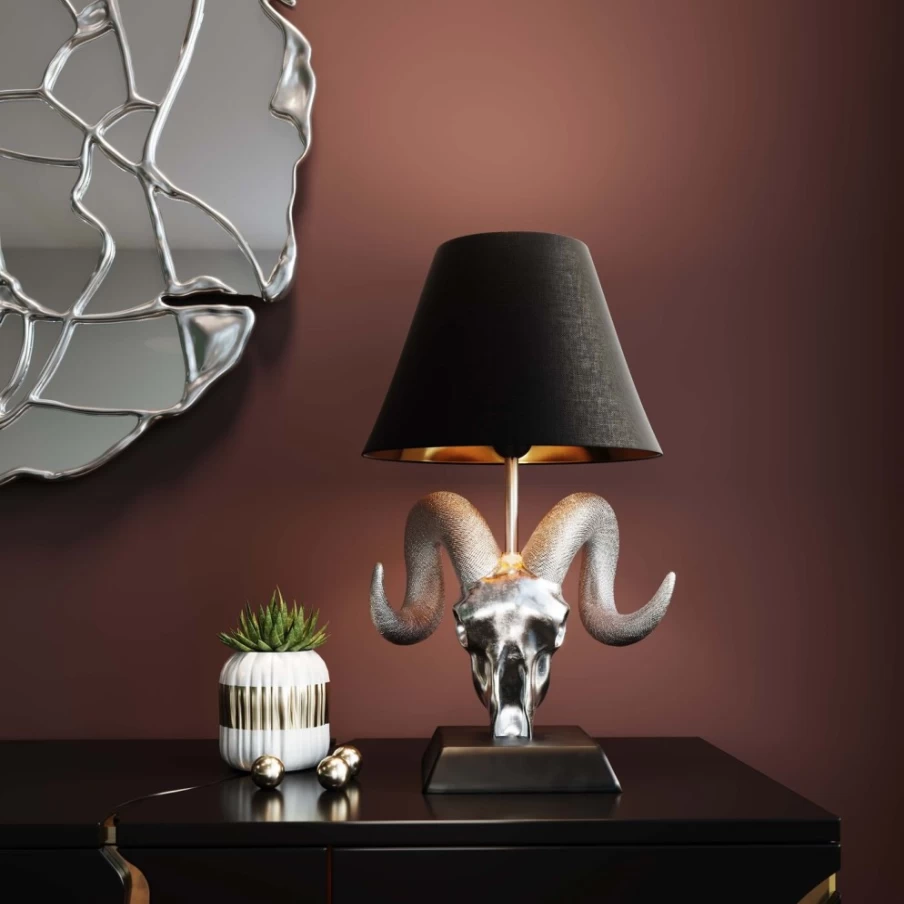 KARE Design Antler Table Lamp Davos - 44cm Modern Deer Horn Lighting for Home Decor