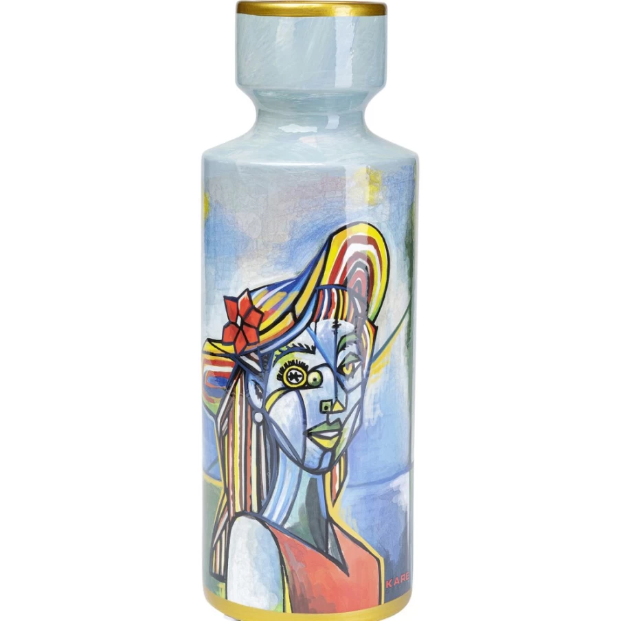 KARE Design Modern Graffiti Art Deco Vase - 40cm Handmade Ceramic Home Decor