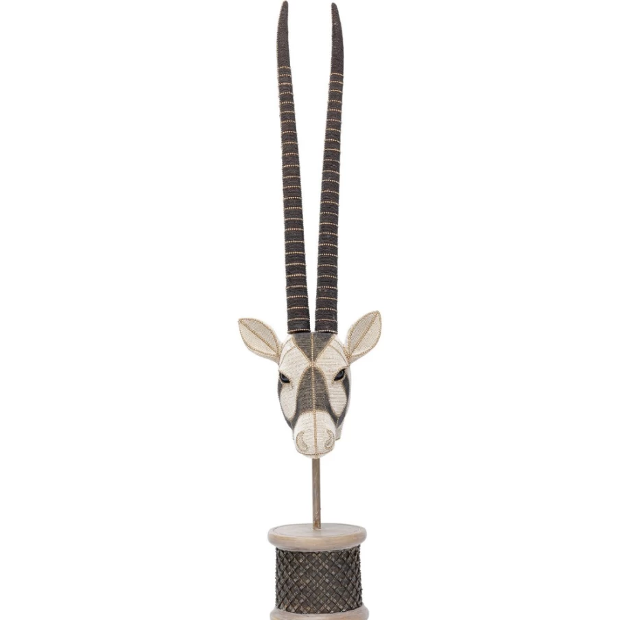 KARE Design Modern Antelope Head Wall Decor with Pearls - Stylish 3D Art Piece for Home Interior
