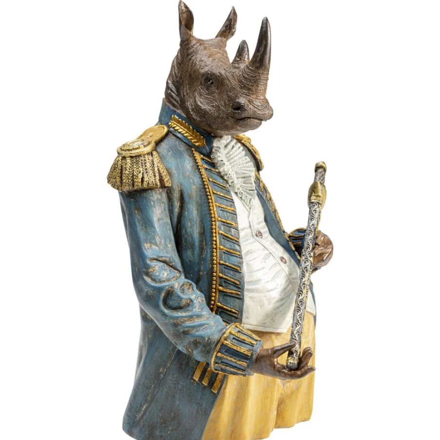 KARE Design Angry Sir Rhino Decorative Object 37cm Modern Animal Statue
