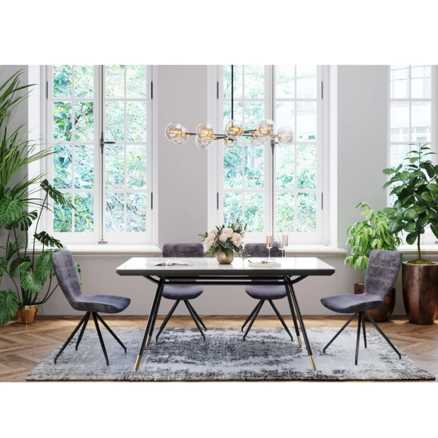 "KARE Design Butterfly Chair - Modern Dark Grey Accent Seating for Home Decor"