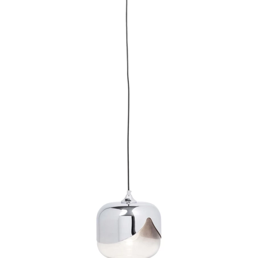 KARE Design Modern Chrome Goblet Hanging Lamp - 25cm Stylish Pendant Light for Contemporary Decor