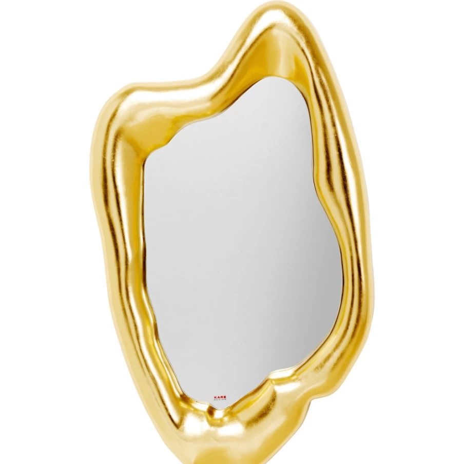 KARE Design Modern Hologram Gold Wall Mirror 117x68cm - Decorative Home & Office Mirror