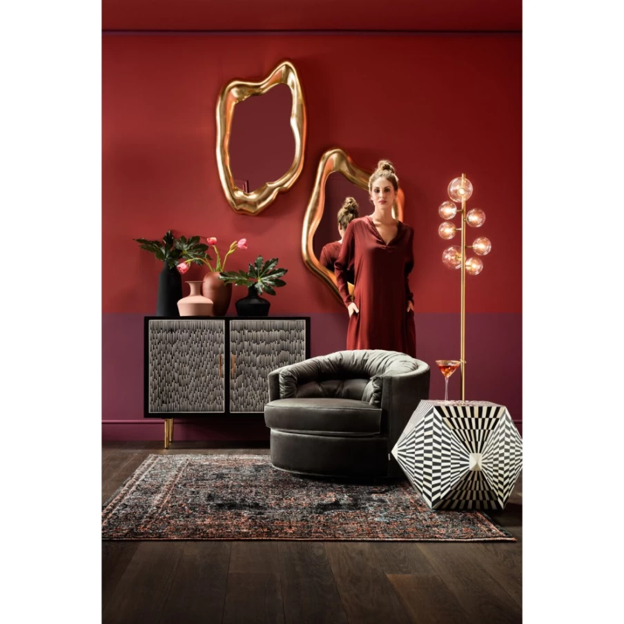 KARE Design Modern Hologram Gold Wall Mirror 117x68cm - Decorative Home & Office Mirror