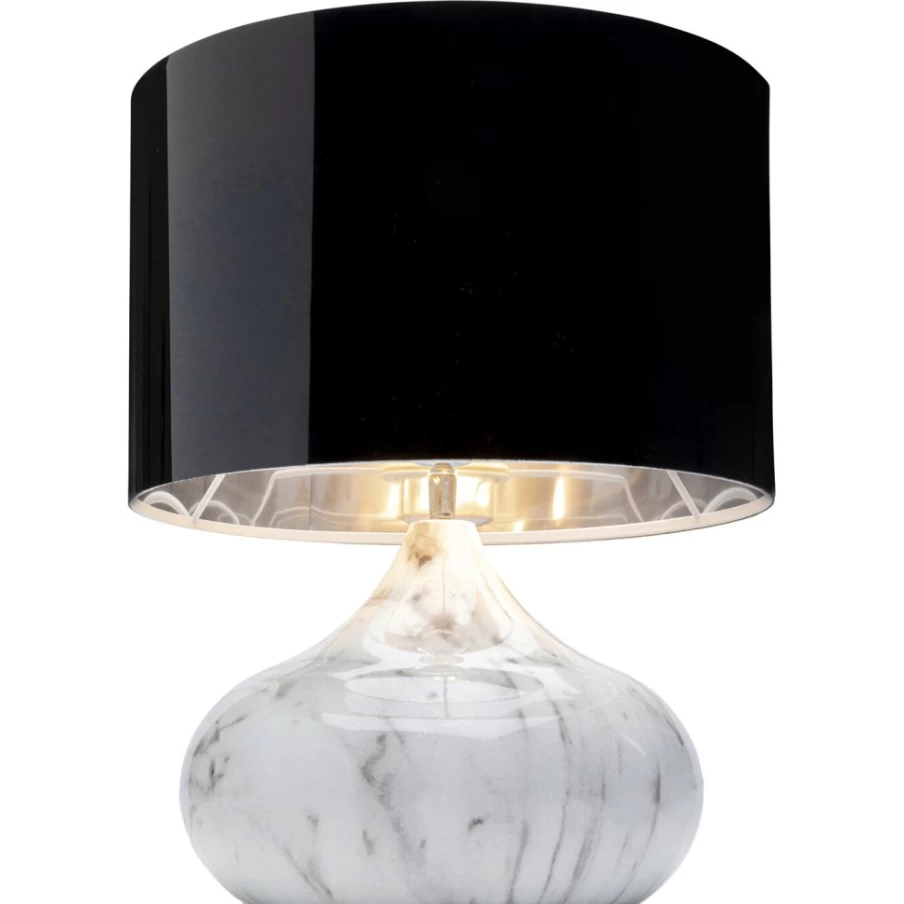 KARE Design Mamo Deluxe White Table Lamp - 37cm Modern Lighting for Home Decor