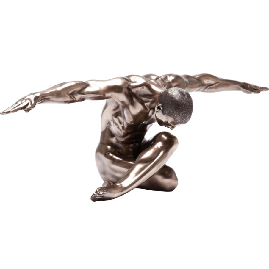 KARE Design Modern Nude Male Bow Statue - 137cm Tall Art Deco Figurine for Home Decor