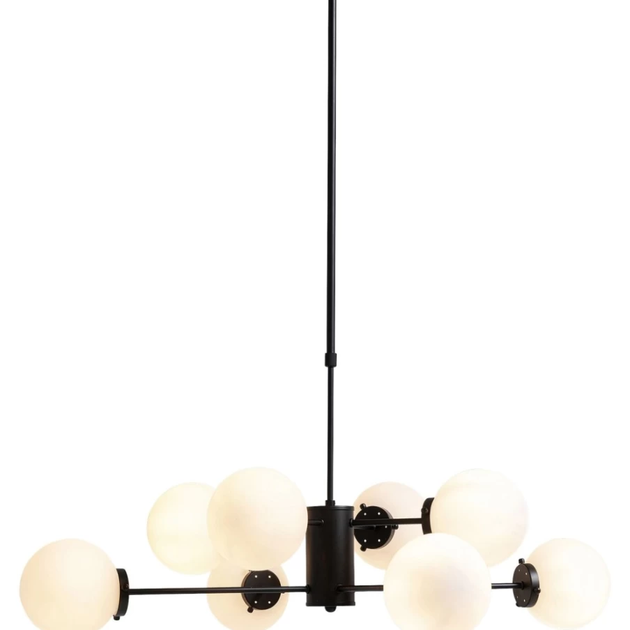KARE Design Modern Black Pendant Lamp - 98cm Heavenly Chandelier for Stylish Interior Lighting