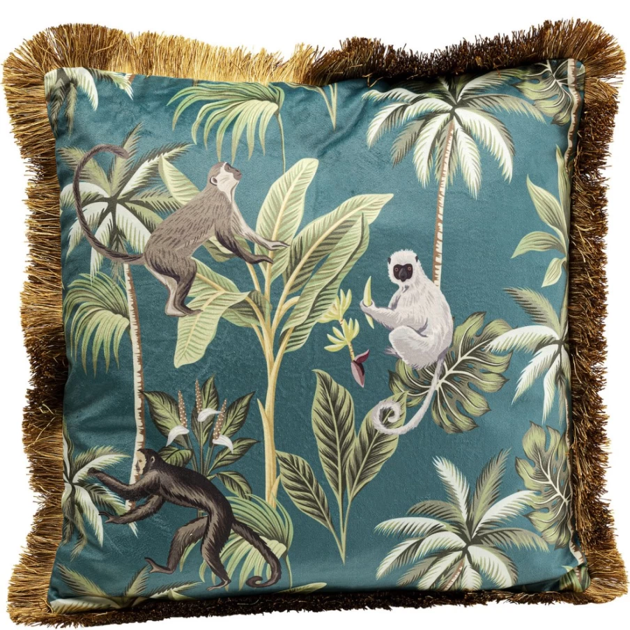 KARE Design Jungle Fever Decorative Cushion 45x45 cm Modern Square Pillow Cover