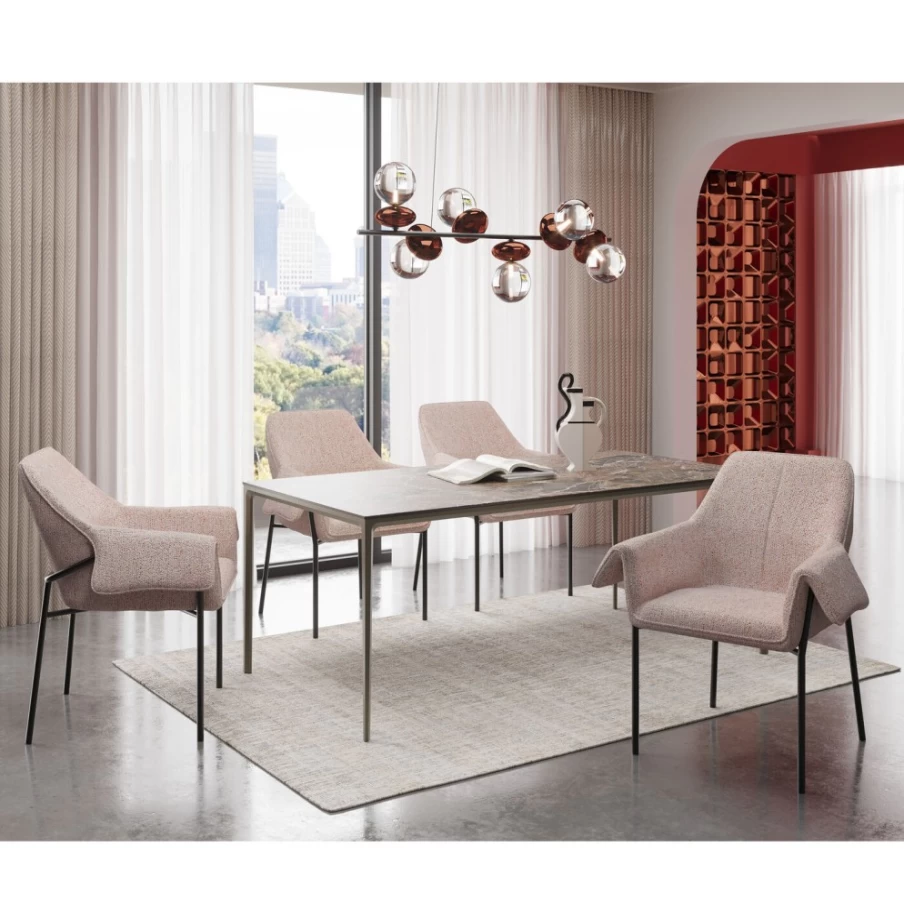 KARE Design Modern Dining Table Beck 180 x 90 cm Solid Wood Rectangular Kitchen Table