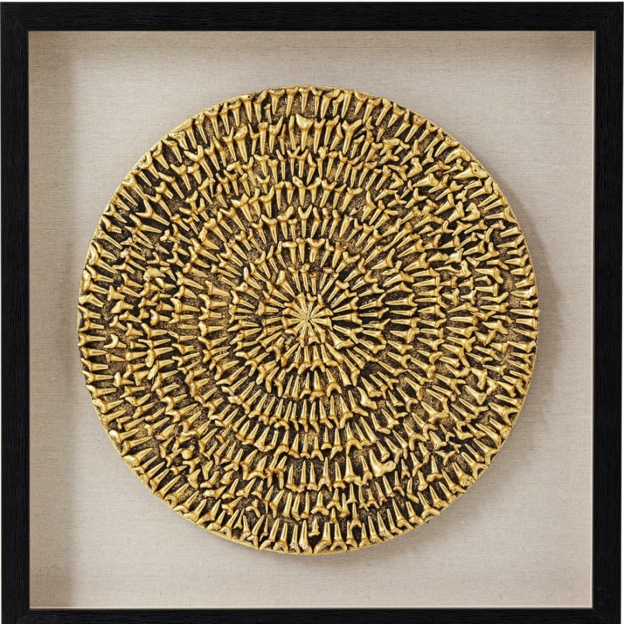 KARE Design Modern Circular Picture Frame Chain Hanging Wall Art 60x60cm