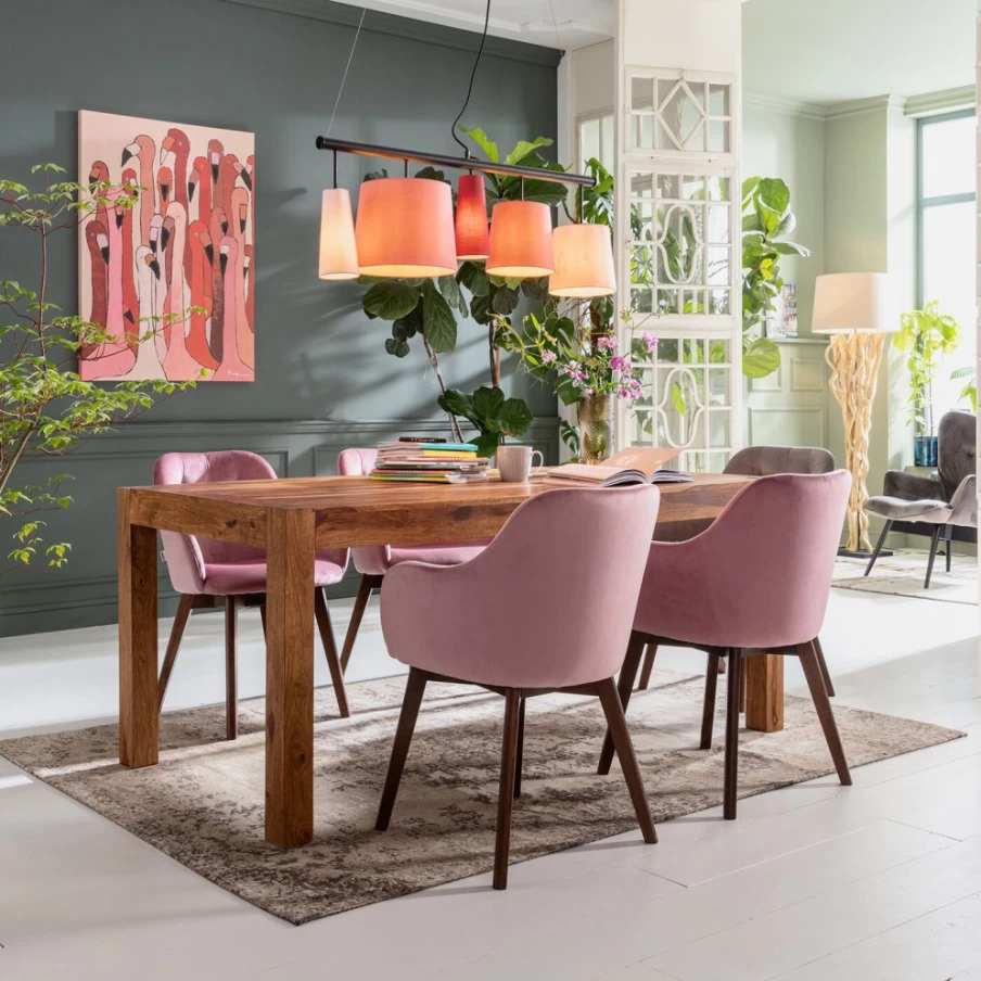 KARE Design Authentico Modern Dining Table 180 x 90 cm Solid Wood Kitchen Table