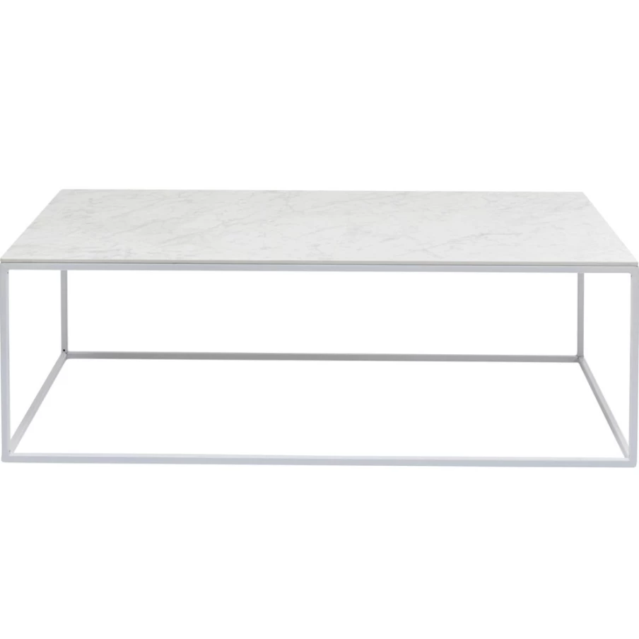 KARE Design Greta White Coffee Table 100x50 cm Modern Living Room Furniture