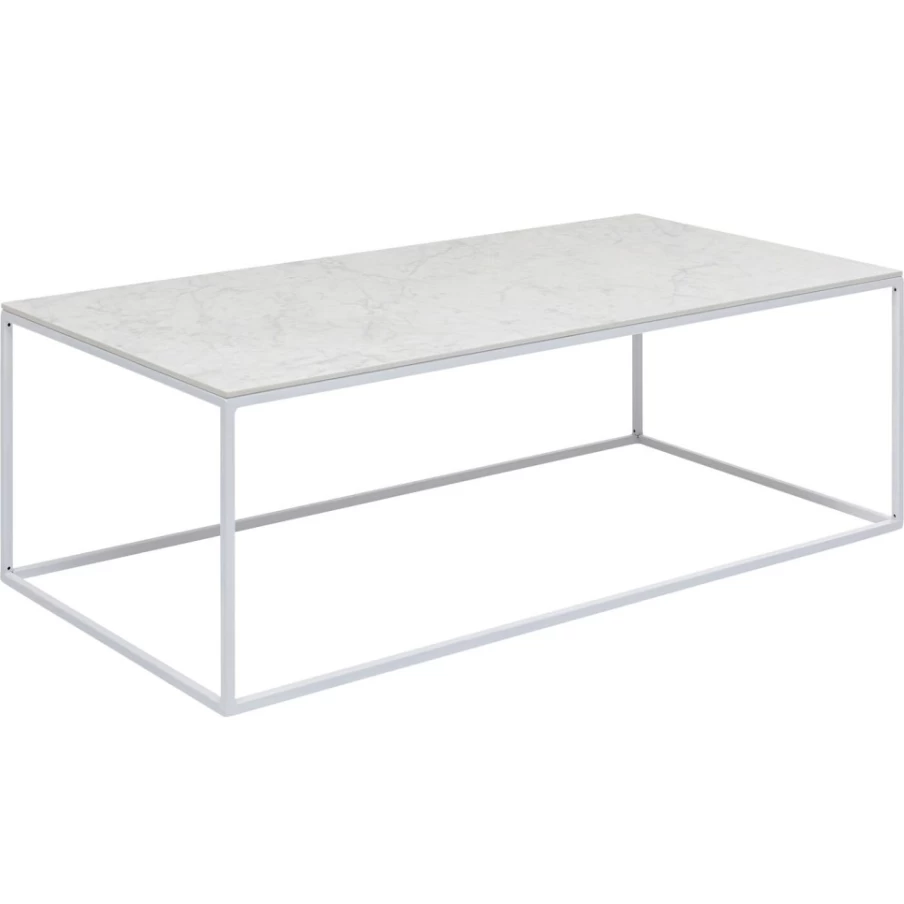 KARE Design Greta White Coffee Table 100x50 cm Modern Living Room Furniture